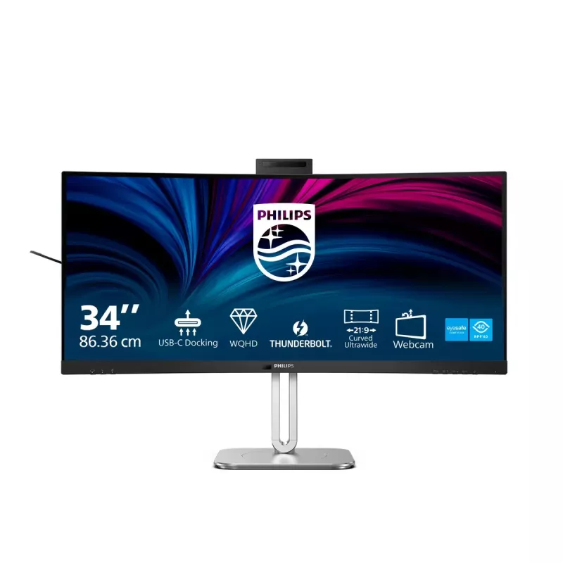 Philips 6000 series 34B2U6603CH/00 monitor komputerowy 86,4 cm (34 cale) 3440 x 1440 pikseli Wide Quad HD LCD Szary
