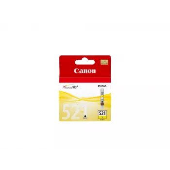 Canon CLI-521Y Żółty wkład atramentowy, żółty, atrament pigmentowy, 1 szt., Pojedyncze opakowanie