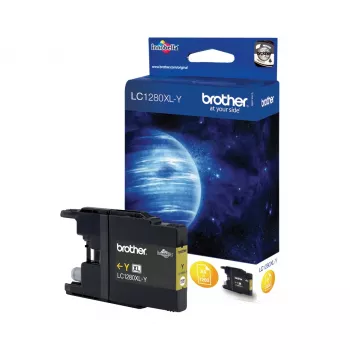 Brother LC1280XLY wkład atramentowy 1 szt. Oryginalny Wysokowydajny (XL) Żółty