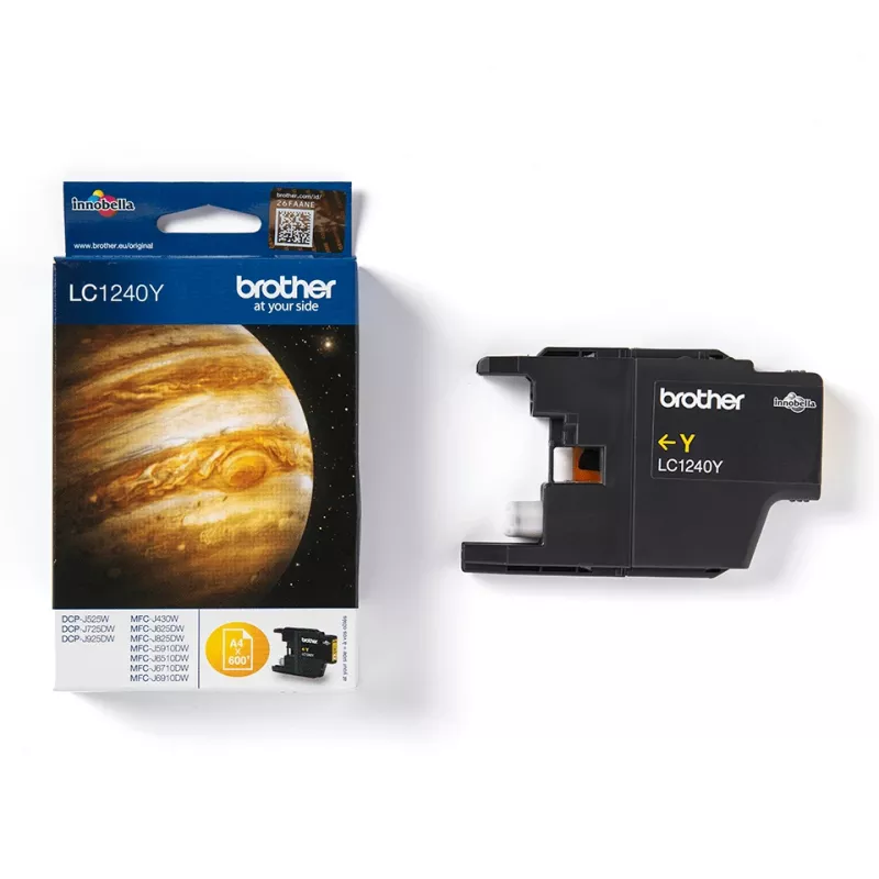 Kaseta z tuszem Brother LC-1240Y 1 szt. Oryginalny Żółty