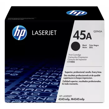 HP 45A Czarny Oryginalny wkład do drukarki LaserJet, 18000 stron, Czarny, 1 szt.