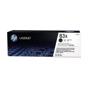 HP 83X Wysokowydajny czarny oryginalny wkład z tonerem LaserJet, 2200 stron, czarny, 1 szt.