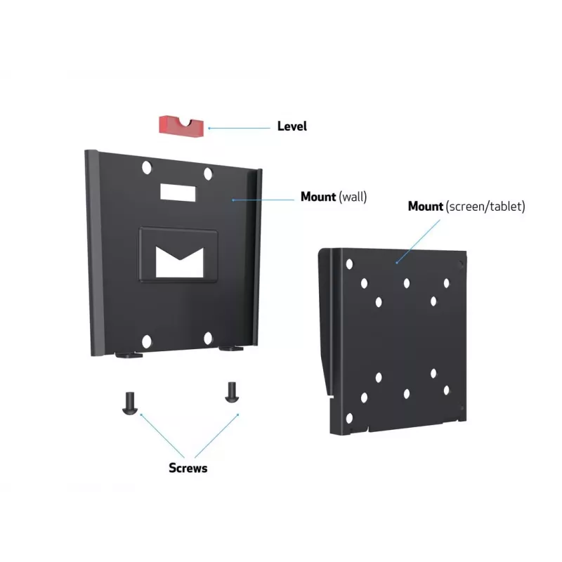 Wallmount Multibrackets M VESA I Czarny 50x50 75x75 100x100
