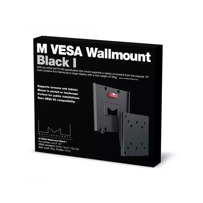Wallmount Multibrackets M VESA I Czarny 50x50 75x75 100x100