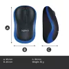 Mysz Logitech Wireless Mouse Niebieska 910-002239