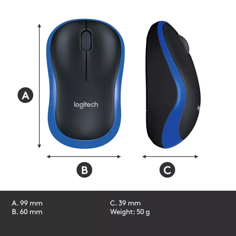 Mysz Logitech Wireless Mouse Niebieska 910-002239