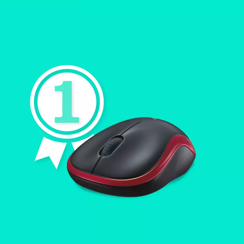 Mysz Logitech M185 Wireless Czerwony