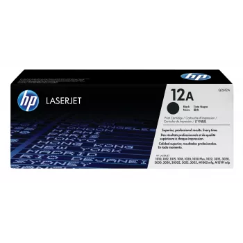 HP 12A Black Original LaserJet Toner Cartridge