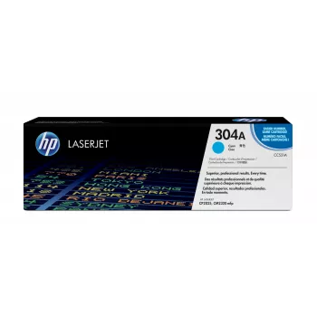 HP 304A Cyjan oryginalny wkład z tonerem LaserJet, 2800 stron, Cyjan, 1 szt.