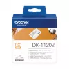 Etykiety wysyłkowe Brother DK11202 czarny na białym 62 mm