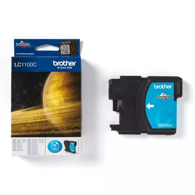 Kaseta atramentowa Brother LC1100C 1 szt. Oryginalna cyjan