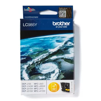 Wkład atramentowy Brother LC985Y 1 szt. Oryginalny Żółty