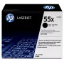 HP 55X wysokowydajny czarny oryginalny wkład z tonerem LaserJet, 12500 stron, czarny, 1 szt.