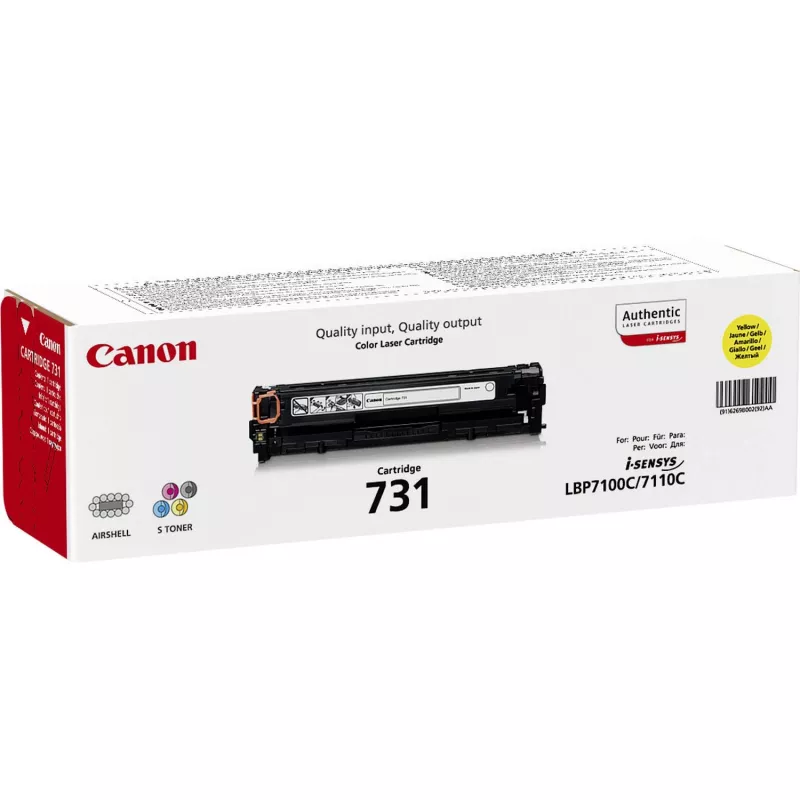 Canon 731 kaseta z tonerem 1 szt. Oryginalny Żółty
