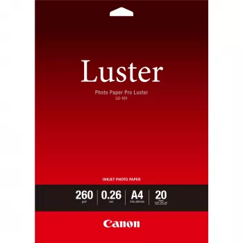 Papier fotograficzny, Canon, LU-101 Luster Photo Paper Pro A4 - 20 arkuszy