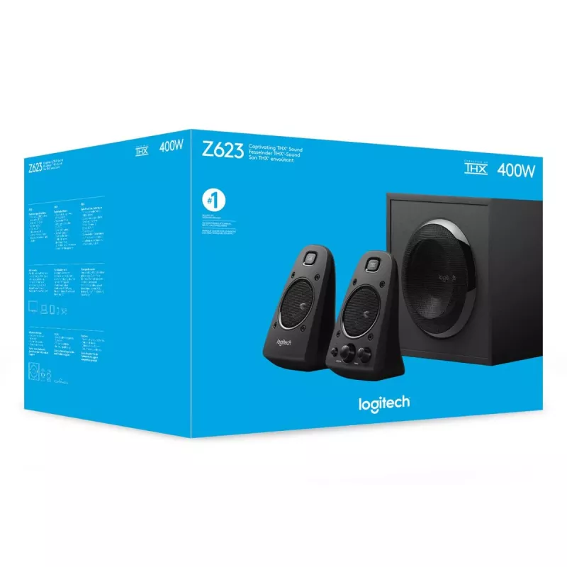 Głośniki Logitech SPEAKER 2.1 Z623/980-000403 200W