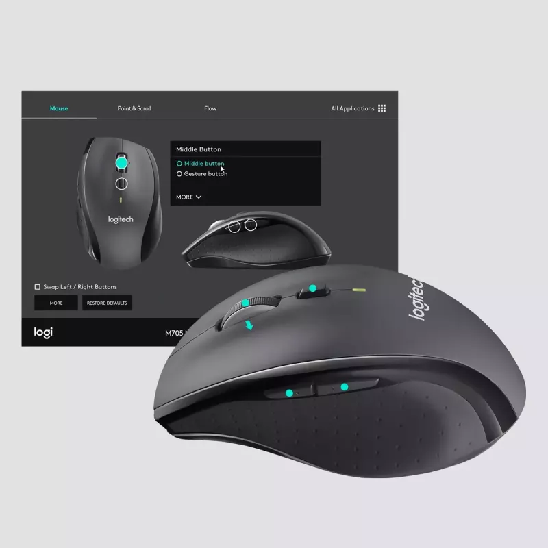 Mysz Logitech Marathon M705 RF Wireless