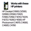 HP 300 Zestaw 2 oryginalnych wkładów atramentowych czarny/trójkolorowy, czarny, cyjan, magenta, żółty, atrament pigmentowy, atrament barwnikowy, 2 szt., 200 stron, 165 stron