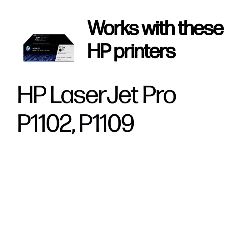 HP 85A 2-pack oryginalne czarne wkłady tonerowe LaserJet