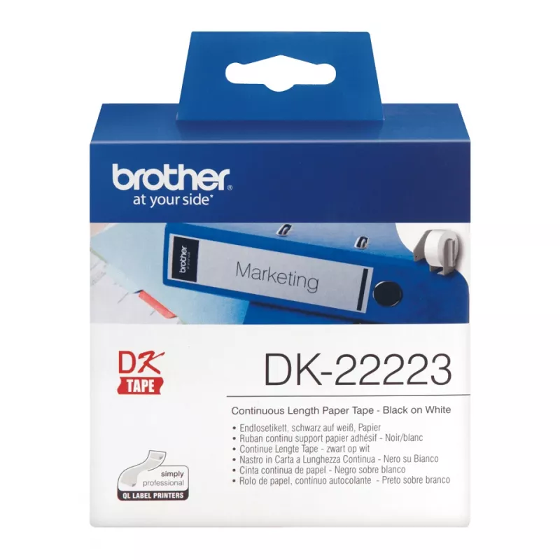 Brother DK-22223 etykieta do drukarki Biała