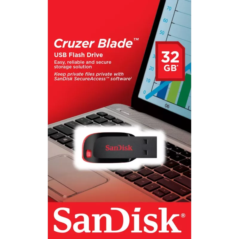 WESTERN DIGITAL SanDisk Cruzer Blade - pamięć USB 32GB - USB 2.0