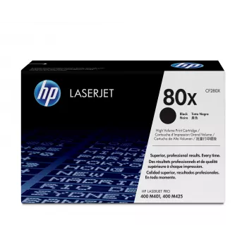 Wkład tonerowy HP 80X High Yield CF280X 10000 stron Czarny