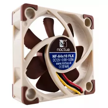 Wentylator osiowy Noctua NF-A4x10 FLX 40 mm, 12 V, 4500 obr./min, 8,2 m³/h, wysokość 10 mm