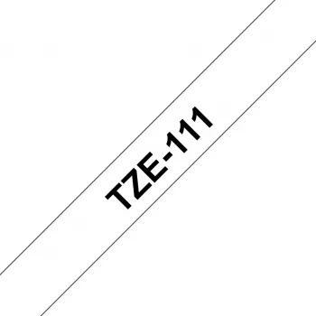 Taśma do etykiet Brother TZE-111 Czarny na przezroczystym