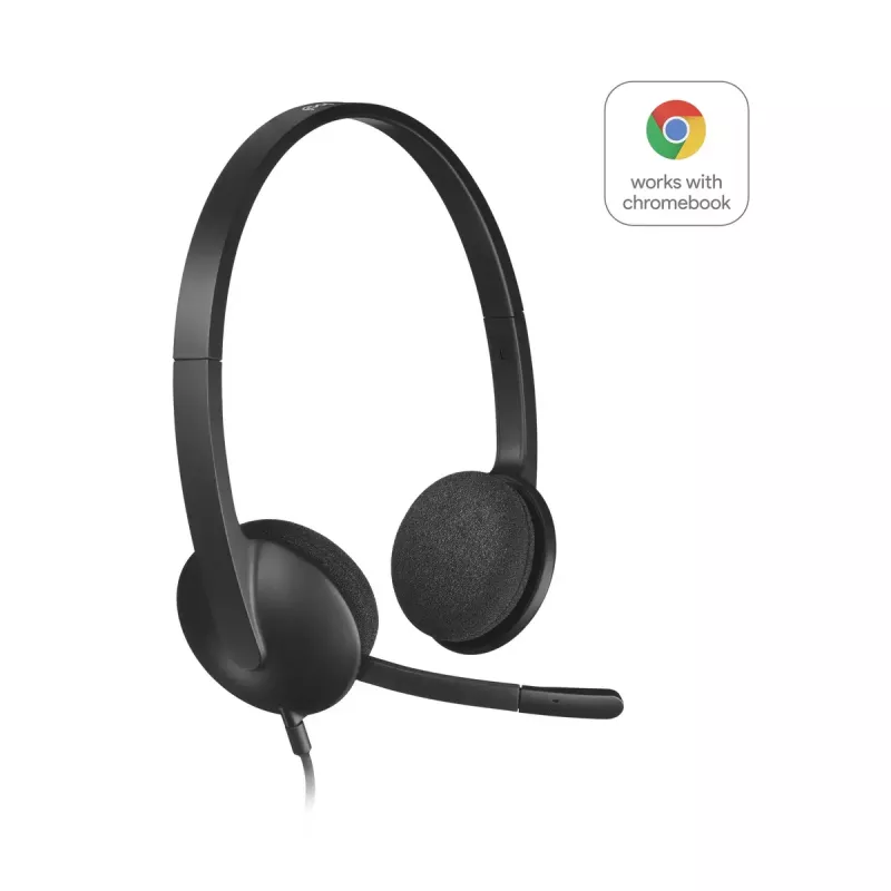 LOGITECH H340 - USB - Słuchawki - Czarny