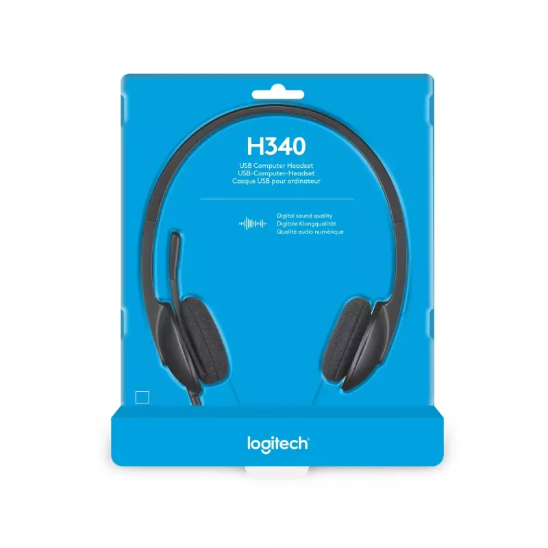 LOGITECH H340 - USB - Słuchawki - Czarny