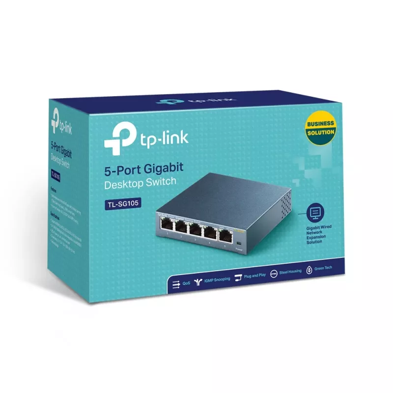 Niezarządzalny przełącznik TP-Link TL-SG105 5-portowy 10/100/1000Mbps