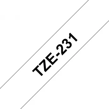 Brother TZE-231 taśma do etykiet Czarny na białym