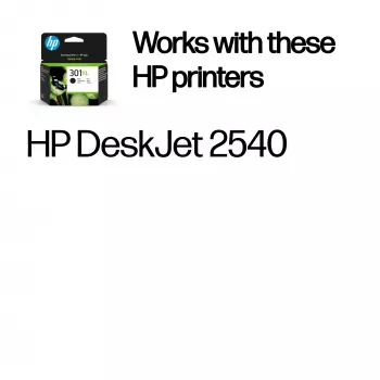 HP 301XL Wkład oryginalny High Yield Black, czarny, 1 szt., 360 stron