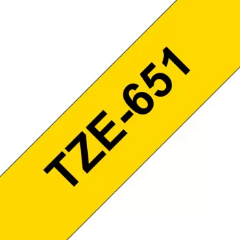 Taśma do etykietowania Brother TZE651 24mm Żółta