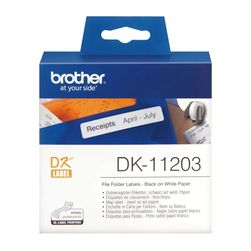 Etykiety na teczki Brother DK11203