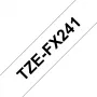 Brother TZE-FX241 taśma do etykiet Czarny na białym TZ