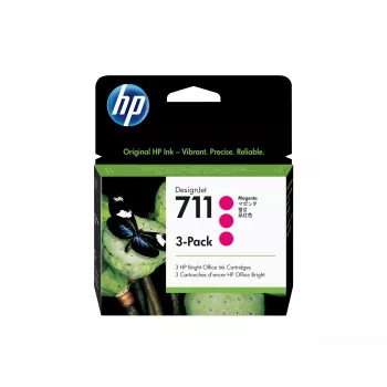 HP 711 3-szt. 29 ml magenta wkłady atramentowe DesignJet