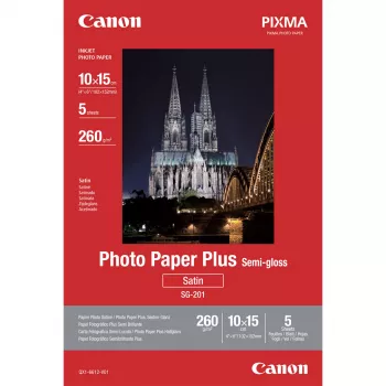 Canon SG-201 Papier fotograficzny półpołysk Plus 10x15cm - 5 arkuszy
