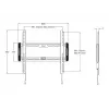 Multibrackets M Universal Wallmount Fixed Medium Czarny
