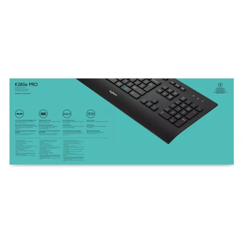 LOGITECH Przewodowa klawiatura K280e - Qwerty Us Int'l