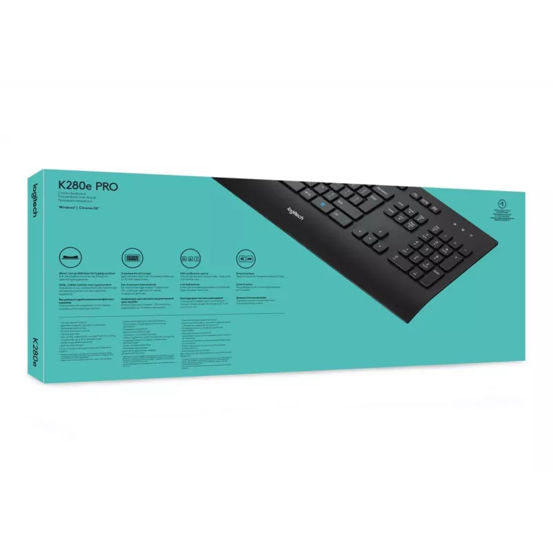 LOGITECH Przewodowa klawiatura K280e - Qwerty Us Int'l