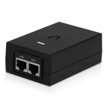 Adapter PoE UBIQUITI POE-48-24W, 48 V PoE, 2x porty RJ-45 Fast Ethernet, wejście 100–240 V