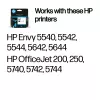 HP 62 Czarny oryginalny wkład atramentowy