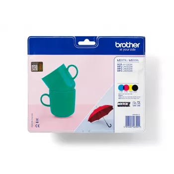 Wkład atramentowy Brother LC227XLVALBPDR 4 szt. Oryginalny Czarny, Cyjan, magenta, Żółty