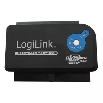 Adapter złączy LogiLink AU0028A USB 3.0 IDE SATA Czarny