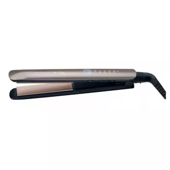 Prostownica Remington S8590 — ceramiczne płytki, 11 cm, 160–230°C, 5 poziomów ciepła, ciepły brąz