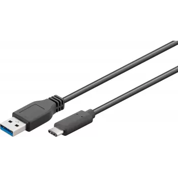 Microconnect USB3.1CA1 kabel USB 3.2 Gen 1 (3.1 Gen 1) 1 m USB A USB C Czarny