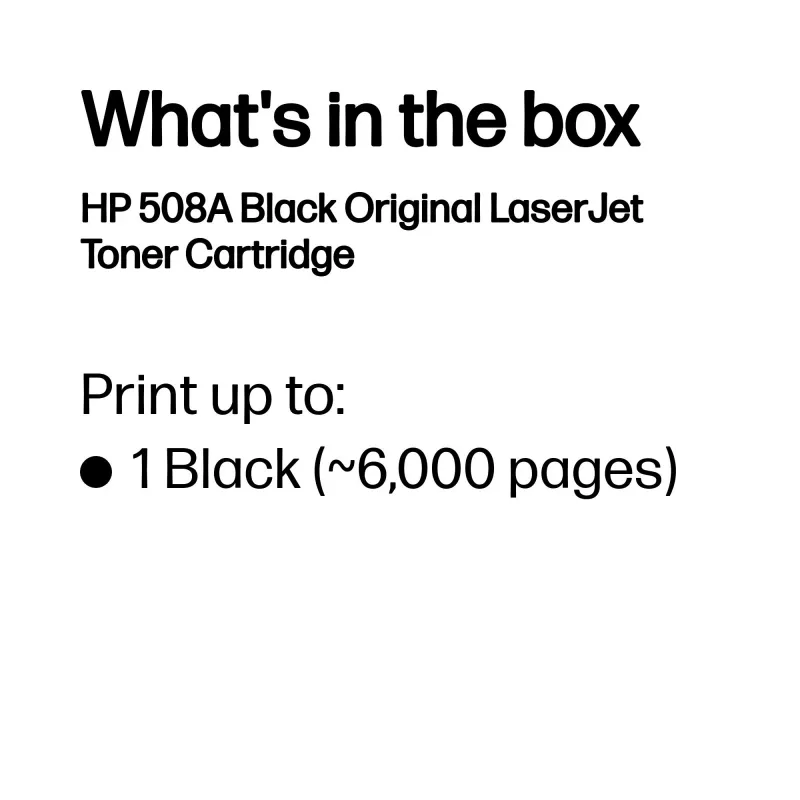 Toner HP 508A Black CF360A 6000 stron