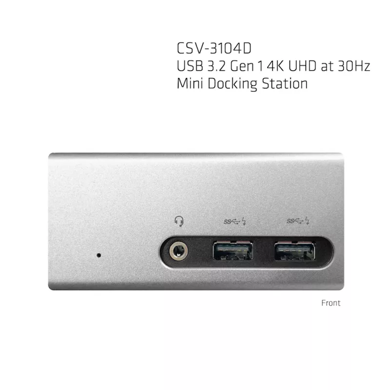 CLUB3D USB 3.2 Gen 1 4K UHD przy 30Hz Mini Stacja Dokująca Ultra Smukły Design