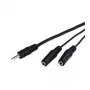 Kabel audio Goobay AVK 317-020 0.2m 3.5mm 2 x 3.5mm Czarny